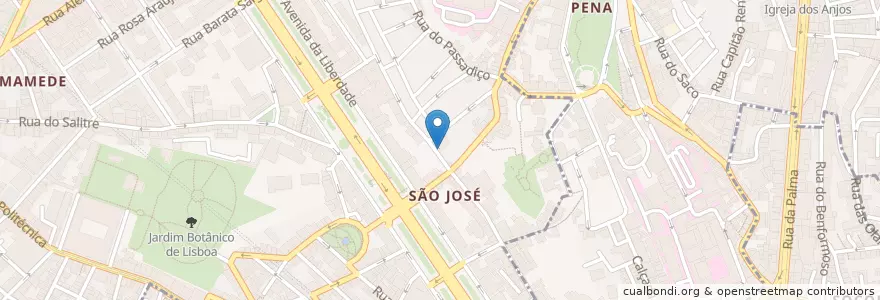 Mapa de ubicacion de O Cantinho de São Jose en Portugal, Aire Métropolitaine De Lisbonne, Lisbonne, Grande Lisboa, Lisbonne.