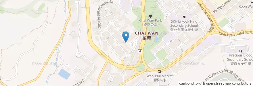 Mapa de ubicacion de 小巴站 Minibus Station en China, Guangdong, Hongkong, Hong Kong Island, New Territories, 東區 Eastern District.
