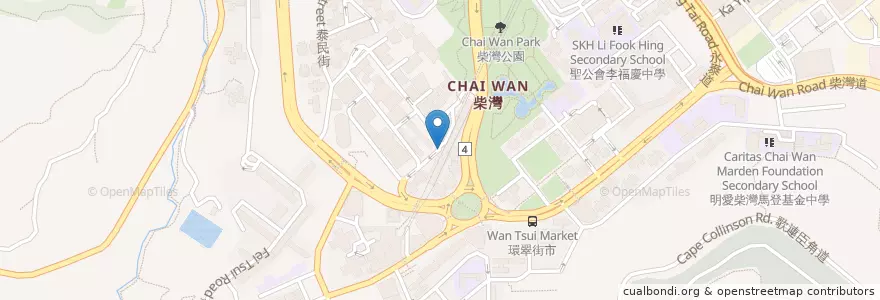 Mapa de ubicacion de 上落貨區 en China, Guangdong, Hong Kong, Pulau Hong Kong, Wilayah Baru, 東區 Eastern District.