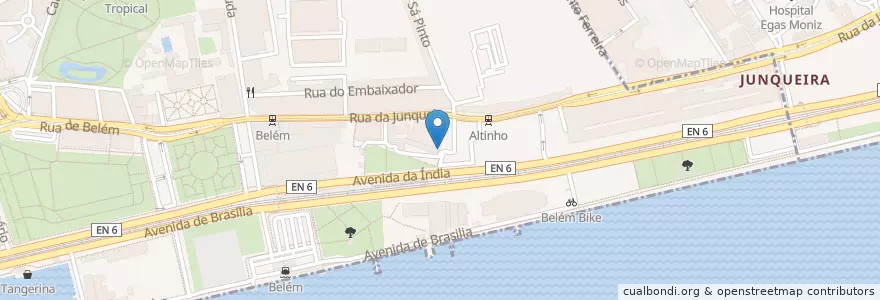 Mapa de ubicacion de José Cartaxo Lda en البرتغال, Área Metropolitana De Lisboa, Lisboa, Grande Lisboa, Belém.