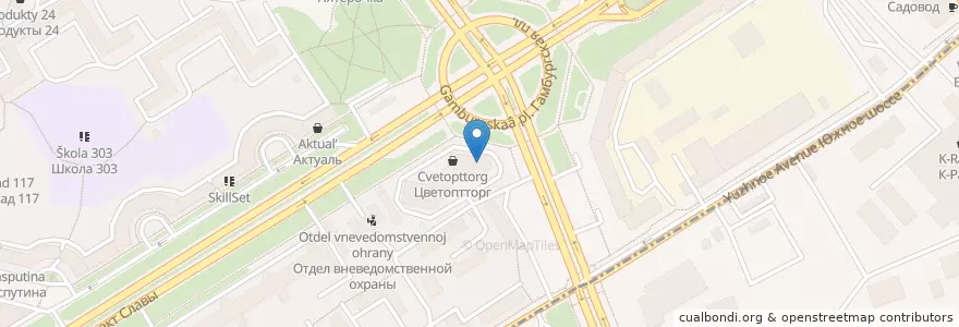 Mapa de ubicacion de МедЛаб en Rusia, Северо-Западный Федеральный Округ, Óblast De Leningrado, San Petersburgo, Фрунзенский Район, Округ № 72.
