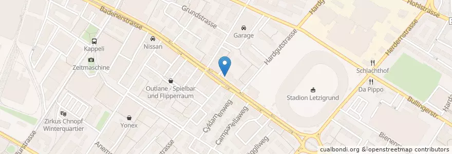 Mapa de ubicacion de Satay Bar en Suisse, Zurich, District De Zurich, Zurich.