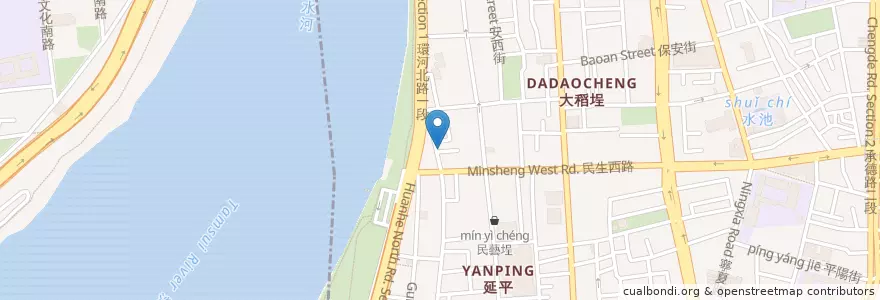 Mapa de ubicacion de 威輪單車咖啡 en 台湾, 新北市, 台北市.