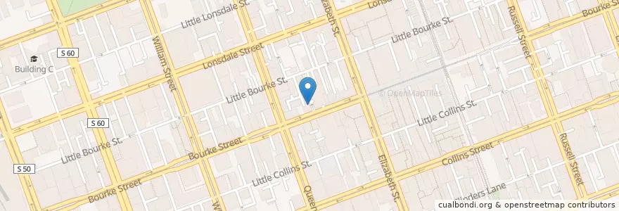 Mapa de ubicacion de Jeremy's Café en أستراليا, ولاية فيكتوريا, City Of Melbourne.