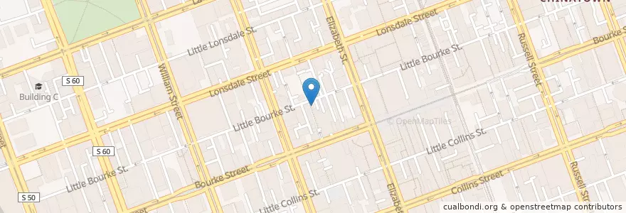 Mapa de ubicacion de Cafe all' Angelo en Austrália, Victoria, City Of Melbourne.