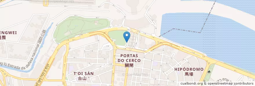 Mapa de ubicacion de 關閘總站 Portas do Cerco/ Terminal en Cina, Guangdong, 珠海市, 香洲区, 花地瑪堂區 Nossa Senhora De Fátima.