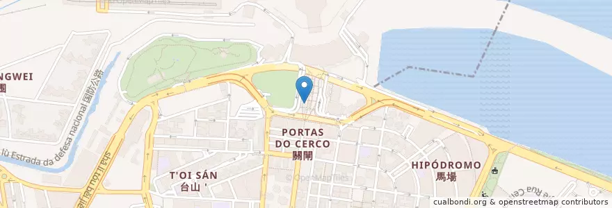 Mapa de ubicacion de 關閘總站 Portas do Cerco/ Terminal en China, Guangdong, 珠海市, 香洲区, 花地瑪堂區 Nossa Senhora De Fátima.