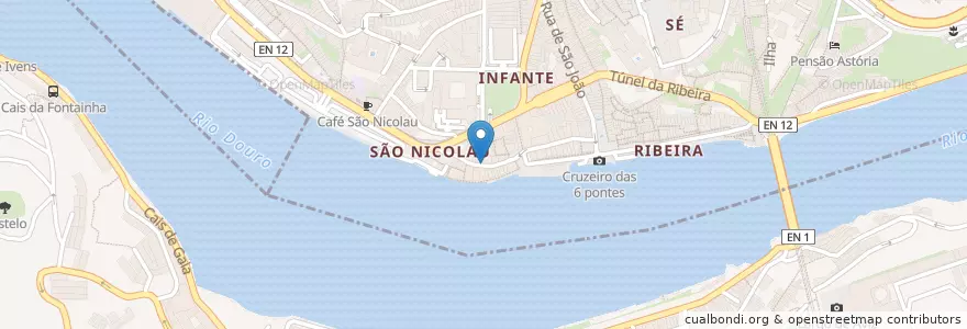 Mapa de ubicacion de Gomos de Saudade en ポルトガル, ノルテ, Porto, Área Metropolitana Do Porto, Porto, Vila Nova De Gaia, Santa Marinha E São Pedro Da Afurada.