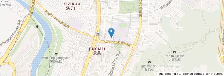 Mapa de ubicacion de Loves Burger en Taiwan, New Taipei, Taipei, Wenshan District.