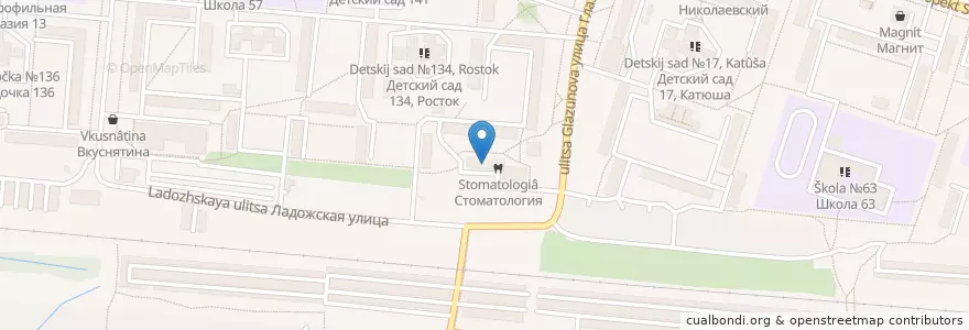 Mapa de ubicacion de Отделение связи №440062 en Rusia, Приволжский Федеральный Округ, Óblast De Penza, Городской Округ Пенза.
