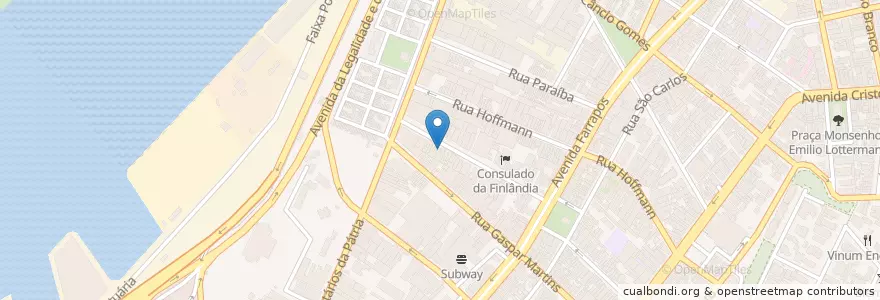 Mapa de ubicacion de Centro de Atenção Psicossocial en Бразилия, Южный Регион, Риу-Гранди-Ду-Сул, Região Metropolitana De Porto Alegre, Região Geográfica Intermediária De Porto Alegre, Região Geográfica Imediata De Porto Alegre, Порту-Алегри.