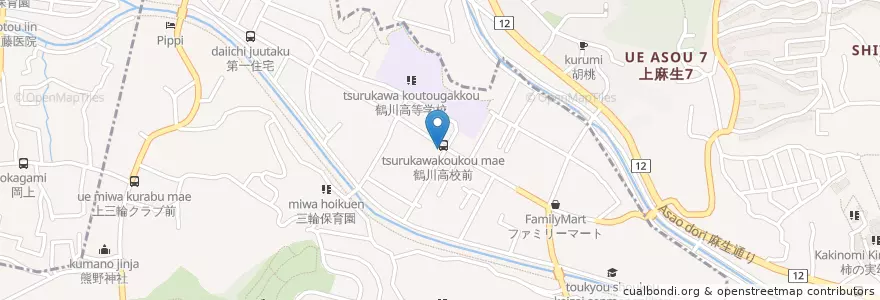 Mapa de ubicacion de 三輪診療所 en Japão, Tóquio, 町田市.