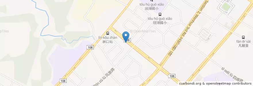 Mapa de ubicacion de 韓師傅 韓國小吃 en 타이완, 신베이 시, 린커우 구.