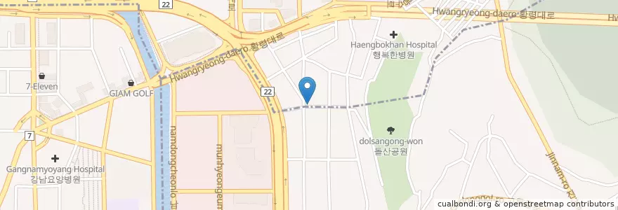 Mapa de ubicacion de 정집밥 en South Korea, Busan, Nam-Gu, Munhyeon-Dong.