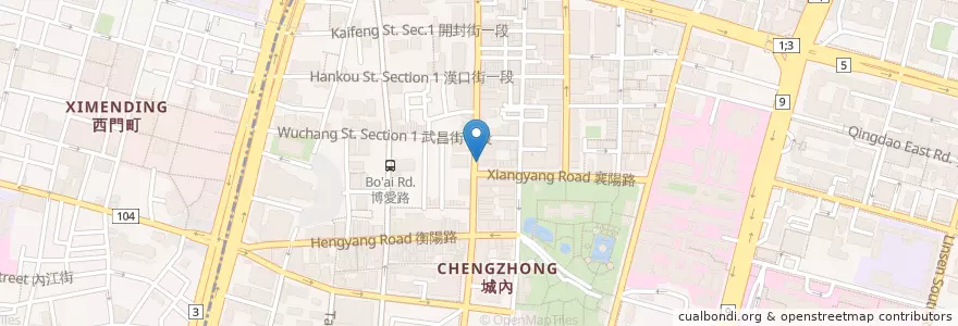 Mapa de ubicacion de Baroness en تایوان, 新北市, تایپه, 中正區.