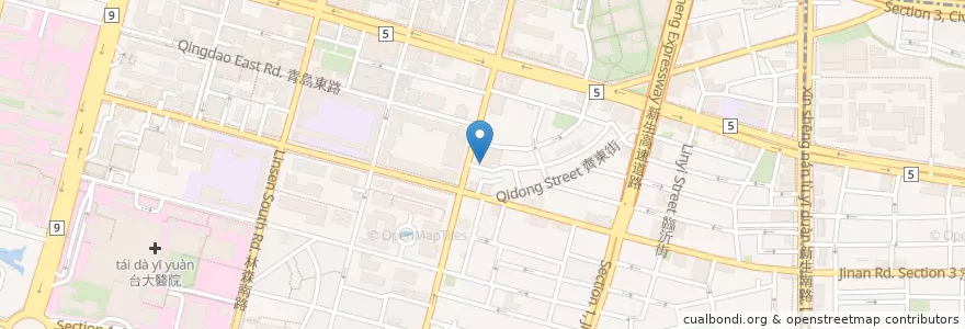 Mapa de ubicacion de 勺勺客陝西料理 en Taïwan, Nouveau Taipei, Taipei, 中正區.