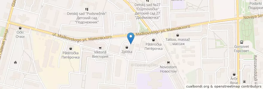 Mapa de ubicacion de zavarnik en Россия, Центральный Федеральный Округ, Московская Область, Городской Округ Балашиха.