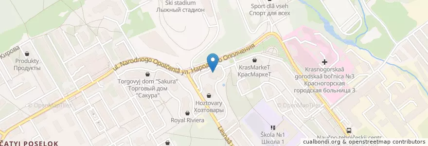 Mapa de ubicacion de Re:mix en Rusia, Центральный Федеральный Округ, Московская Область, Городской Округ Красногорск.