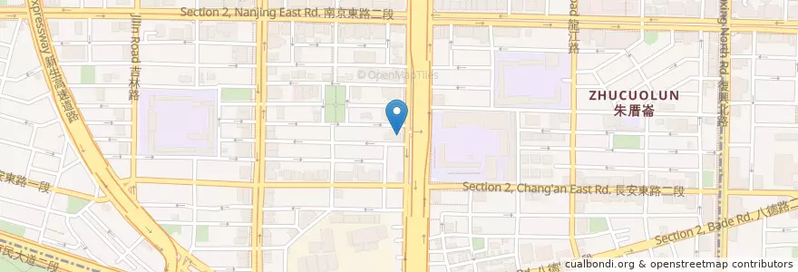 Mapa de ubicacion de 汶萊貿易旅遊代表處 en Tayvan, 新北市, Taipei, 中山區.