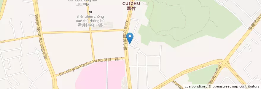 Mapa de ubicacion de 肯德基 en China, Guangdong, Shenzhen, 罗湖区.