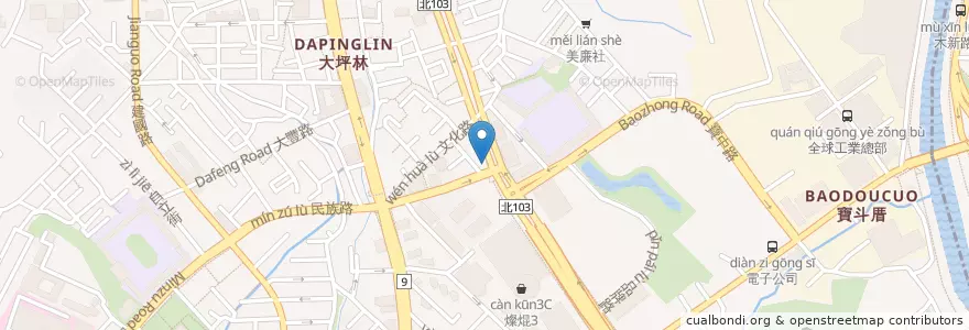 Mapa de ubicacion de 花雕雞 en Taiwan, 新北市, 新店區.