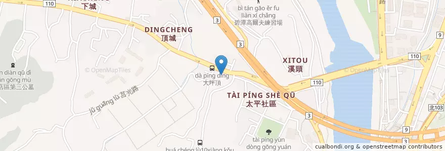 Mapa de ubicacion de 五旬節教會 en 臺灣, 新北市, 新店區.