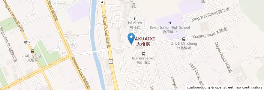 Mapa de ubicacion de 司麥樂義式坊 en تايوان, تاو يوان, 桃園區.