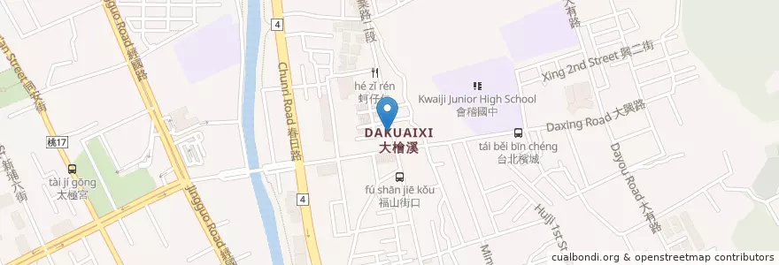 Mapa de ubicacion de 家居小館 en Тайвань, Таоюань, 桃園區.