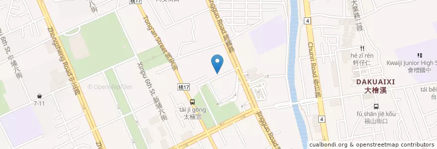 Mapa de ubicacion de Subber (經國店) en Taiwan, Taoyuan, Taoyuan District.