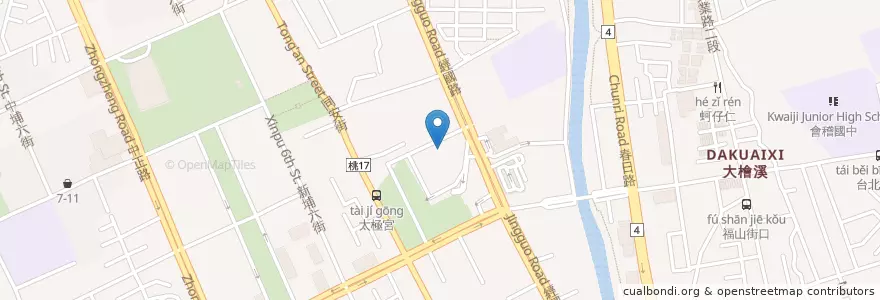 Mapa de ubicacion de Starbucks en Taiwan, Taoyuan, Taoyuan District.