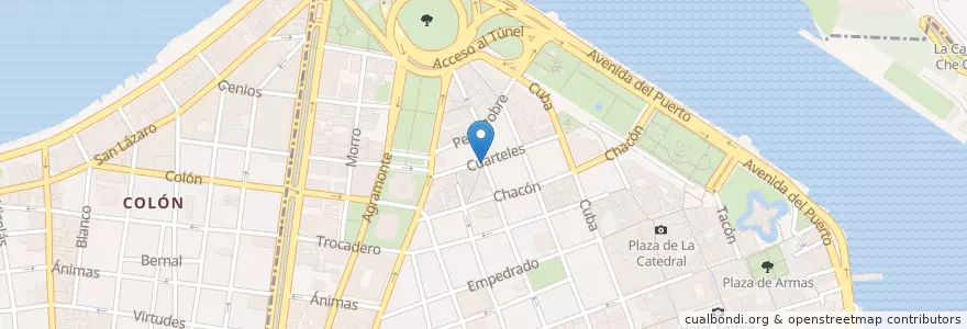 Mapa de ubicacion de 5Esquinas en 쿠바, La Habana, La Habana Vieja.