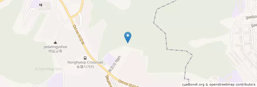 Mapa de ubicacion de 서울하늘숲유치원 en 대한민국, 서울, 구로구, 오류2동.