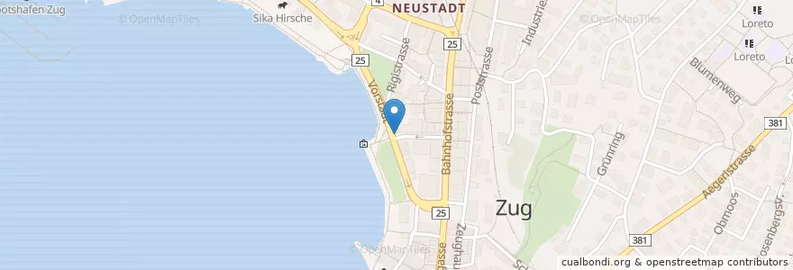 Mapa de ubicacion de Juanitos Bodega & Bar en Suíça, Zug, Zug.