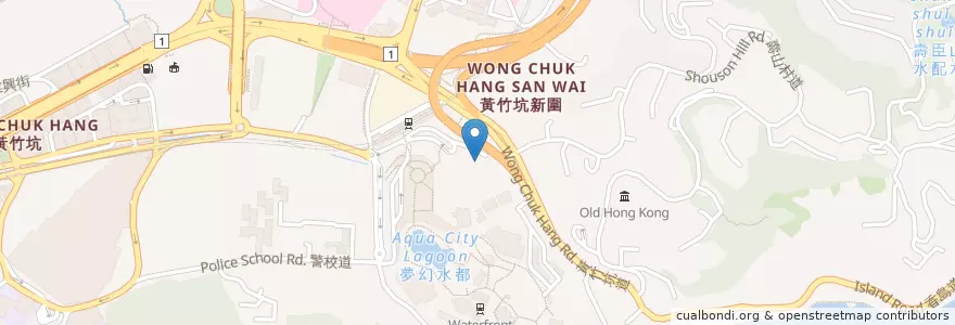 Mapa de ubicacion de 水療中心 Harnn Heritage Spa en 중국, 광둥성, 홍콩, 홍콩섬, 신제, 南區 Southern District.
