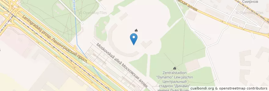 Mapa de ubicacion de Serb&Я en Russie, District Fédéral Central, Moscou, Северный Административный Округ, Район Беговой, Район Аэропорт.