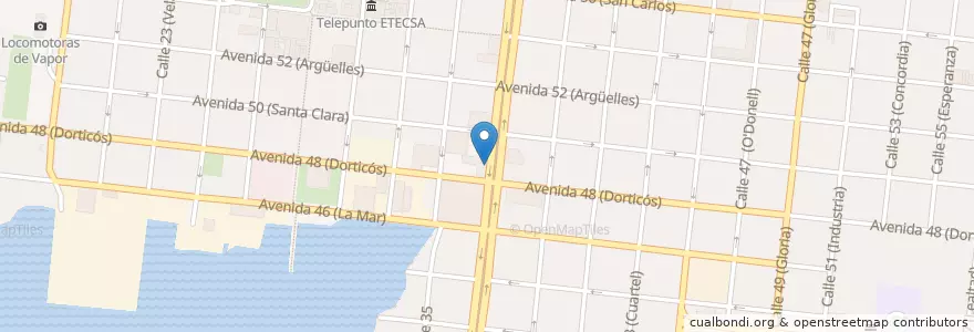 Mapa de ubicacion de La Bolera en Cuba, Cienfuegos, Cienfuegos, Ciudad De Cienfuegos.