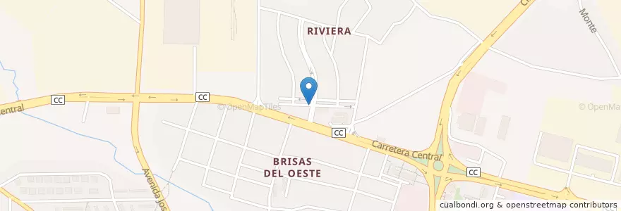 Mapa de ubicacion de Cafeteria.Las Delicias en Cuba, Villa Clara, Santa Clara, Ciudad De Santa Clara.