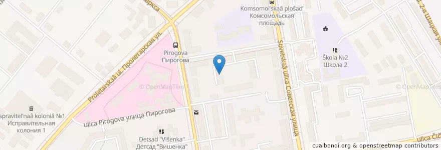 Mapa de ubicacion de Библиотека-филиал №10 им. А. П. Гайдара en Russia, Central Federal District, Tambov Oblast, Tambovsky District, Tambov.