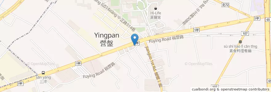 Mapa de ubicacion de 工寓咖啡 Café industry en 타이완, 신베이 시, 신좡 구.