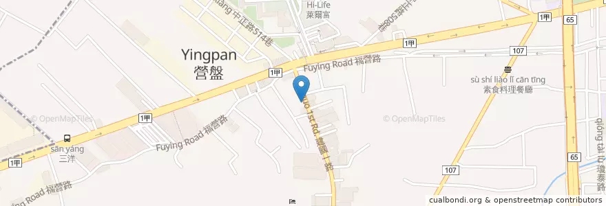 Mapa de ubicacion de 超越原味炭烤牛排 en 타이완, 신베이 시, 신좡 구.