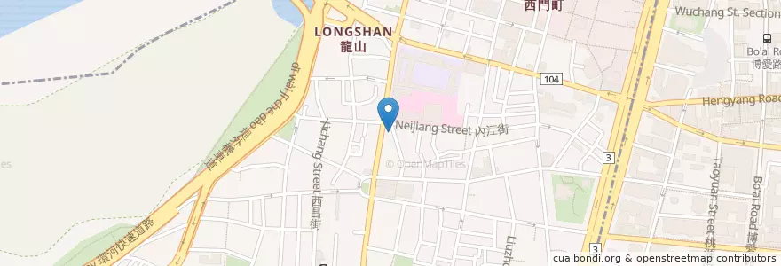 Mapa de ubicacion de 華麗西餐廳 en تايوان, تايبيه الجديدة, تايبيه, 萬華區.