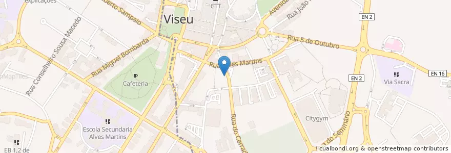 Mapa de ubicacion de Inprovviso Ristorante en 포르투갈, Centro, Viseu, Viseu Dão-Lafões, Viseu, União Das Freguesias De Viseu.