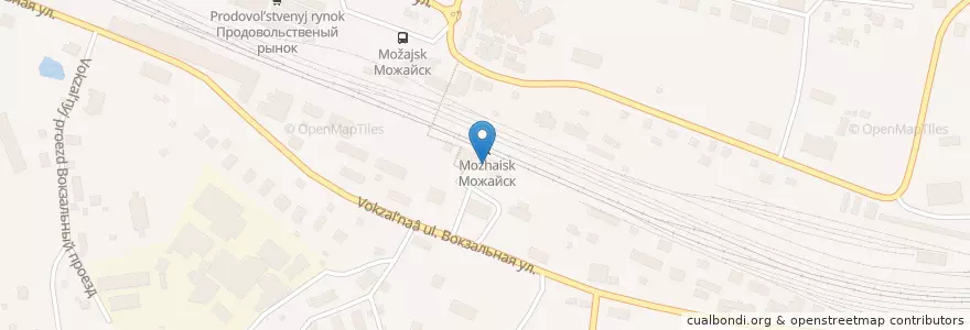 Mapa de ubicacion de Линейное отделение полиции en Russland, Föderationskreis Zentralrussland, Oblast Moskau, Можайский Городской Округ.