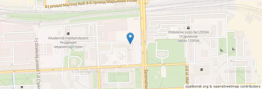 Mapa de ubicacion de Барбекю en Rússia, Distrito Federal Central, Москва, Северо-Восточный Административный Округ, Район Марьина Роща.