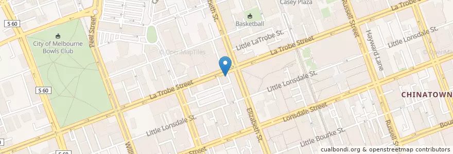 Mapa de ubicacion de David’s Hot Pot en Australien, Victoria, City Of Melbourne.