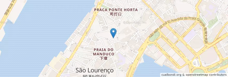 Mapa de ubicacion de 風順堂衛生中心 Centro de Saúde de S. Lourenço en 中国, マカオ, 広東省, 澳門市, 珠海市, 香洲区.