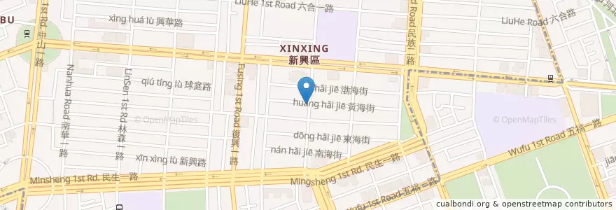 Mapa de ubicacion de 郭家肉燥飯 en 臺灣, 高雄市, 新興區, 苓雅區.