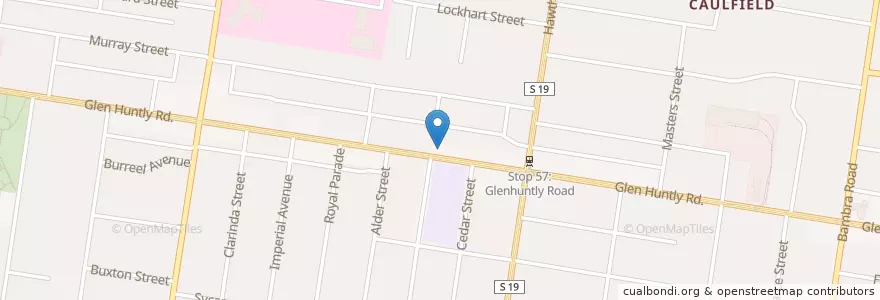 Mapa de ubicacion de Grill Danube Restaurant en 오스트레일리아, Victoria, City Of Glen Eira.
