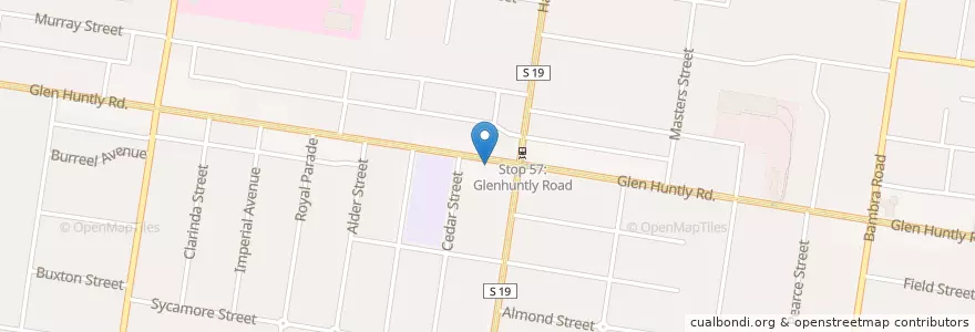 Mapa de ubicacion de Passionate en Avustralya, Victoria, City Of Glen Eira.