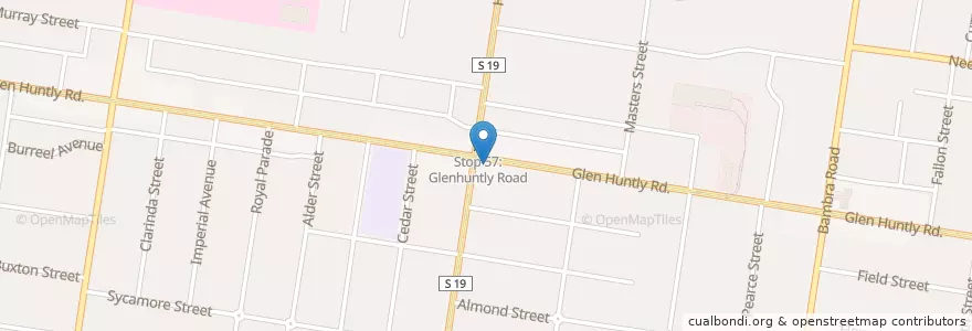 Mapa de ubicacion de Taboon Woodfire en Avustralya, Victoria, City Of Glen Eira.